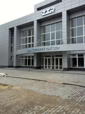 рекламне оформлення палацу спорту ЗТР