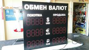 вивіска обміну валют у цеху