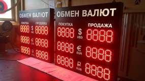 випробування світлодіодного табло на виробництві