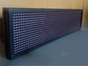 LED табло біжучий рядок з годинником та датчиком температури